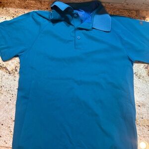 Fabletics mens small shirt Teal Polo Shirt s